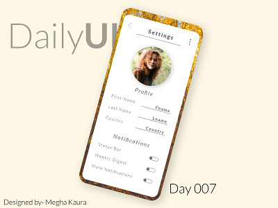 App Setting UI adobe illustrator adobe photoshop adobe photoshop cc adobe xd adobexd app app design daily 100 daily 100 challenge daily ui dailyui dailyuichallenge design minimal ui