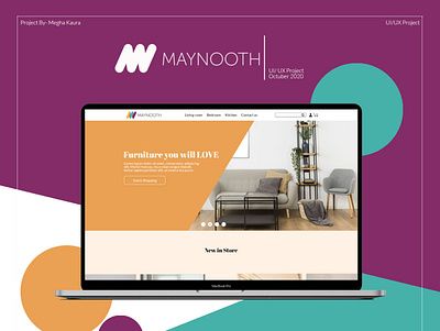 Maynooth Furniture - website ui/ux design adobe photoshop adobe xd adobexd app design branding daily 100 daily 100 challenge furniture website illustration ui ux