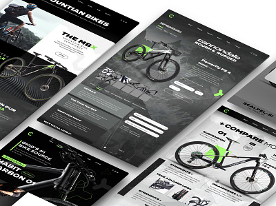 Cleveland Bicycle Co. Mockup branding design logo ui ux website