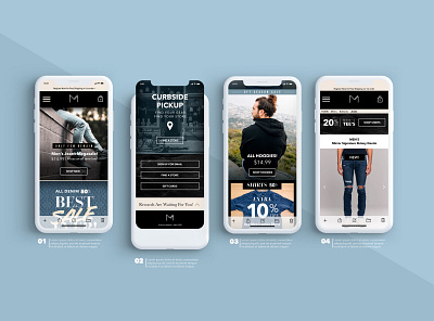 Mirror Clothing Co. Mobile Mockup branding design ui ux