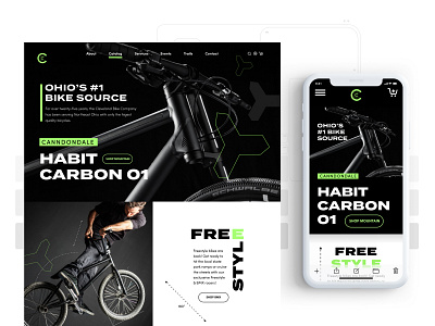 Cleveland Bike Co. Responsive branding design ui ux website