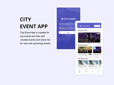 City Event App Design