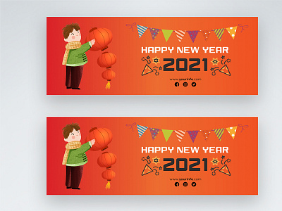 New Year Facebook Cover banner design creative design ecommerce facebook facebook cover graphic design social media