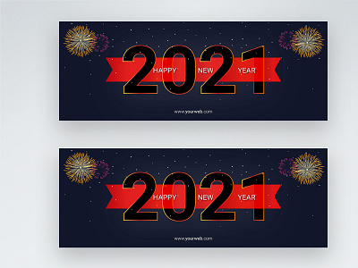 New Year Facebook Cover Design