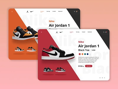 Nike Shop - Landing Page airjordan ecommerce landing page design landingpage nike shop ui ui ux ui design uiux uiux designer uiuxdesign uiuxdesigner uxui website design websites