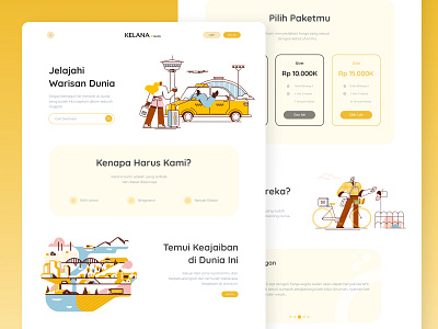 Kelana Magazine design landingpage ui