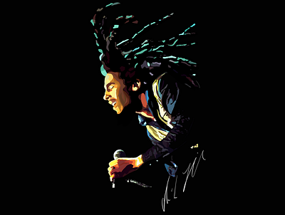 Bob Marley bob marley illustration pop art singer