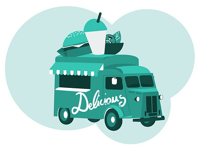 Food Truck digital draw digital illustration food truck illustration