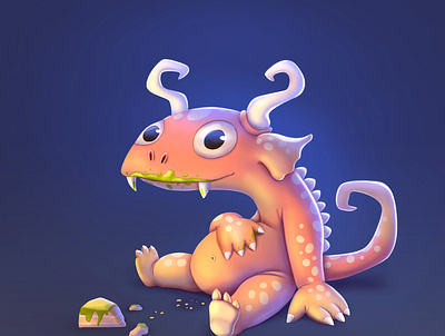 Monster Character character design digital painting illustration