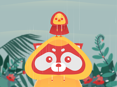 We’re the 20Scoops CNX's Mascots. 20scoops design icon illustration mascots rain raincoat raindrops