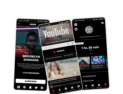 YouTube Mobile Experience-Redesigned concept design redesign youtube