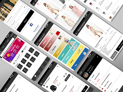 Zalora - Fashion Shopping Redesign app black design fashion redesign ui ux white