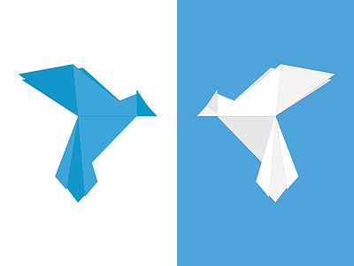 Origami Bird bird graphic design illustration logo origami origami bird