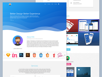 Portfolio 2.0 creative design landing page personal portfolio portfolio ui updated web website work