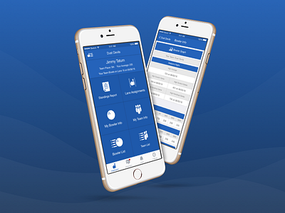 League Secretary App app bowling dashboard design mobile ui ux