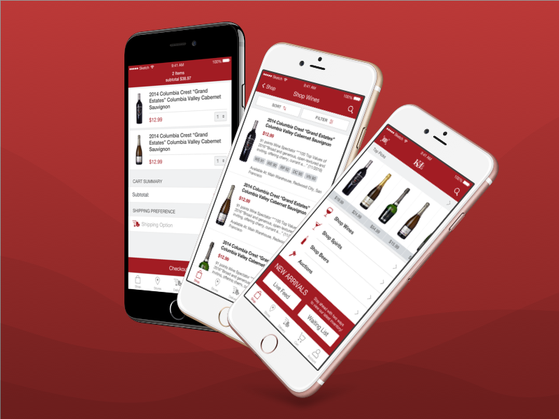 K&L Wines Store App by James Betterment on Dribbble