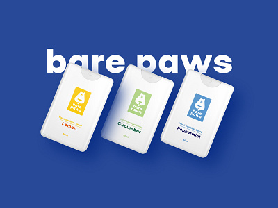 Bare Paws Poсket Sanitizer: logo and packaging design