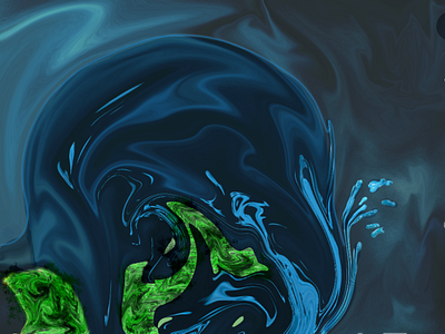 Water Dragon blue art design digitalart dragon emotions illustration