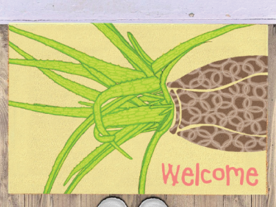 Welcome Spring Mat abstract abstract art design digitalart emotions illustration