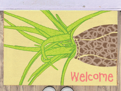 Welcome Spring Mat