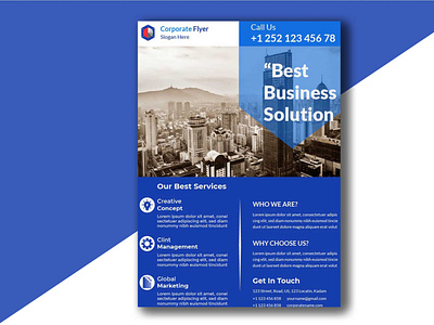 Customizable Modern Corporate Free Flyer Template