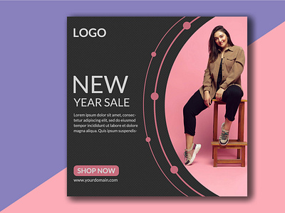 Social Media Advertisement Banner Free PSD Template