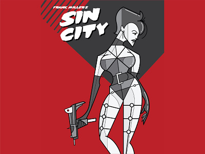 Sin City branding character clean design flat frankmiller icon identity illustration illustrator infographic lineart logo minimal pictogram sin city sincity vector web website
