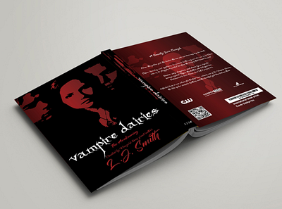 Vampire Dairies Book cover redesign book cover book cover design design illustration typography vampire vector