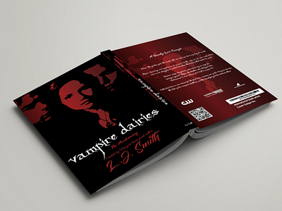 Vampire Dairies Book cover redesign book cover book cover design design illustration typography vampire vector