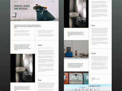 Web article project design minimal typography ui web