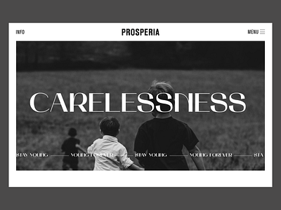 Carelessness design minimal typography ui web website