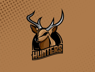 The Hunters - E Sports Logo Concept deer design designer esportlogo esports illustration logo logodesign logos vector