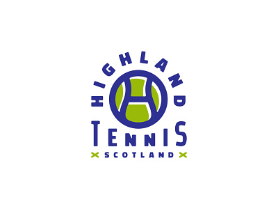 Highland Tennis - Logo Concept branding design designer illustration logo logo design logodesign logos minimalism minimalist minimalistic scotland tennis tennislogo