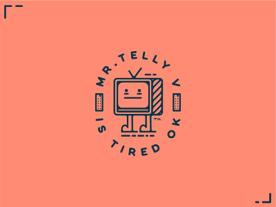 Mr Telly V is Tired Ok - Cartoonist Logo