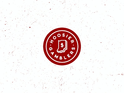 Hoosier Gamblers Crest Logo badge crest crestlogo design designer hoosier illustration indiana indianapolis indianauniversity logo logodesign logos minimalism minimalist minimalistic typeface