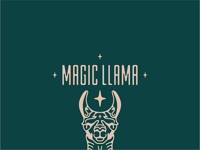 Magic Llama - Wordmark Logo animals animals logo design designer illustration llama logo logodesign logos logosai logosketch magic minimalism minimalist minimalistic typeface