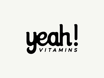 yeah! VITAMINS - Logo design designer energy health illustration logo logodesign logos minimalism minimalist minimalistic products tablets typeface vitamins yeah