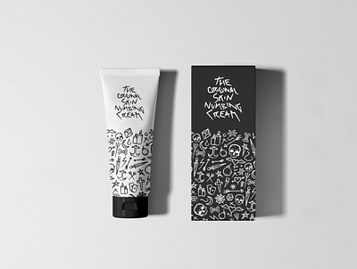 The Original Skin Numbing Cream - Packaging Design branding design designer graphic design illustration logo logodesign logos minimalism packaging packaging design pattern tattoo vector