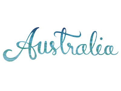 Australia Hand Lettering