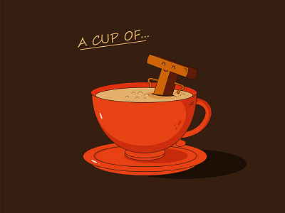 A Cup Of T art coffee cup illustration tea