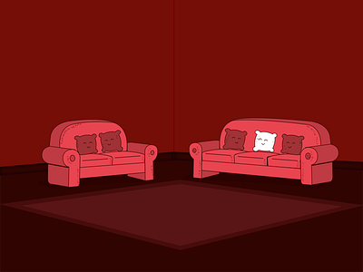 Sofa couch furniture illustration love seat modern sofa