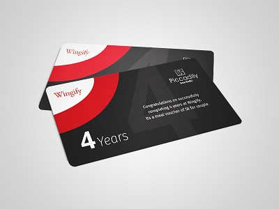 Gift Voucher For Wingifighter anniversary complete enjoy food gift meal voucher years