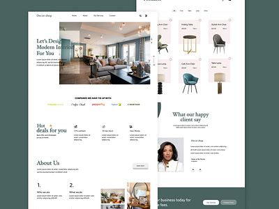 Decor Shop Landing Page