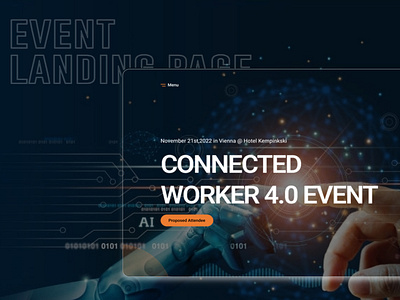 Event Landing Page - UI Design