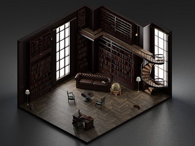 Bibliotheque 3d 3d animation 3d art 3d artist 3dillustration blender blender3dart design designer designs illustration inspo interior interiordesign layout layoutdesign modeling newwork office