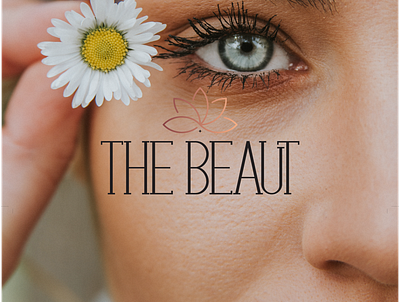THE BEAUT aesthetic beauty beauty logo beauty salon brand identity branding cosmetic logo cosmetics flatdesign gold logo logotype