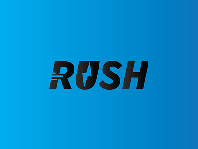 RUSH Logo design by Rahul on Dribbble