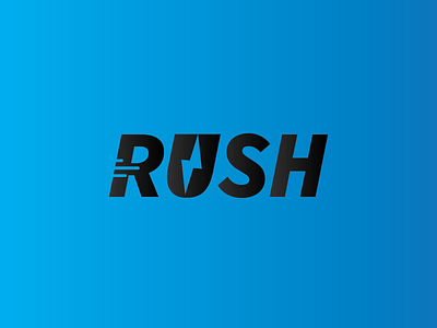 RUSH Logo design app brand brand and identity brand design branding dribbbleweeklywarmup dribble flat freelance freelancer freelancers icon logo logo design logos logotype minimal typography vector web