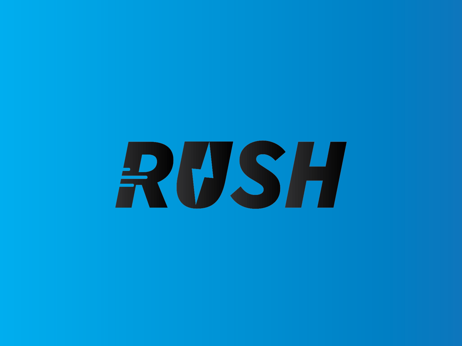 RUSH Logo design by Rahul Kumar on Dribbble