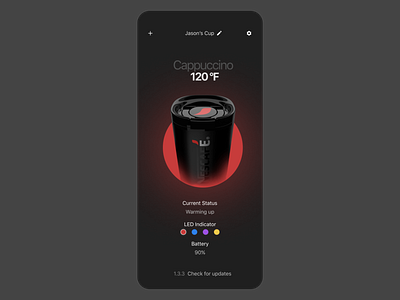 Nescafe Smart Coffee Maker App android beginner black branding clean coffee coffeemaker dark darktheme design dribble illustration ios minimal nescafe ui web